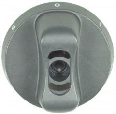 Рукоятка регулировочная переключатель 7ми-шагов. ø 65мм ø ось 6x4,6мм срез снизу чёрн.