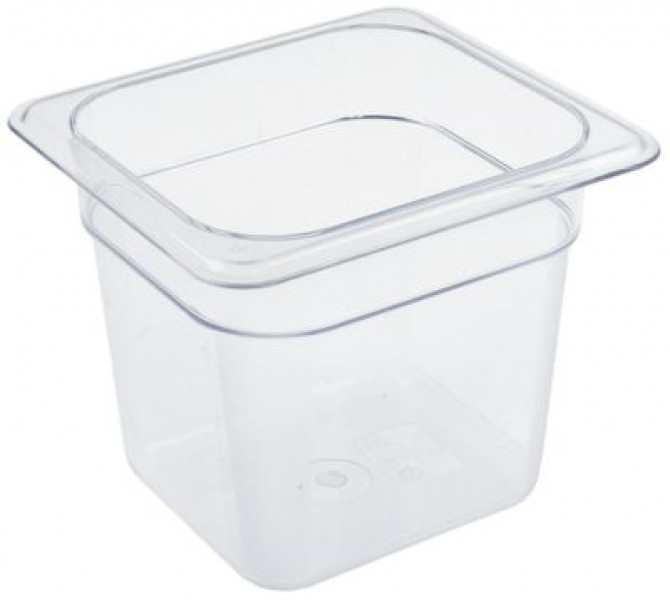 Ёмкость  гастрономическая поликарбонат размер GN 1/6 Г 150мм