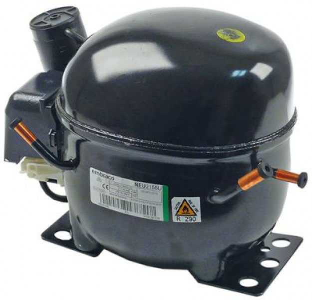 Компрессор хладагент R290 тип NEU2155U 3/4л.с. рабочий объём 1354см³ CSIR 220-240В В 190мм