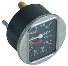 Манометр присоединение сзади резьба 1/8" ø 63мм двойная шкала диапазон давления 0-2,5 / 0-15бар