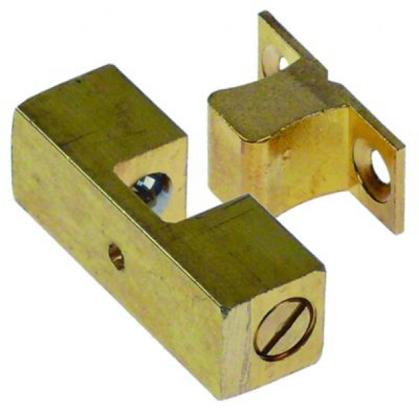 Замок В 18мм Д 43мм Ш 14мм комплект с щеколдой