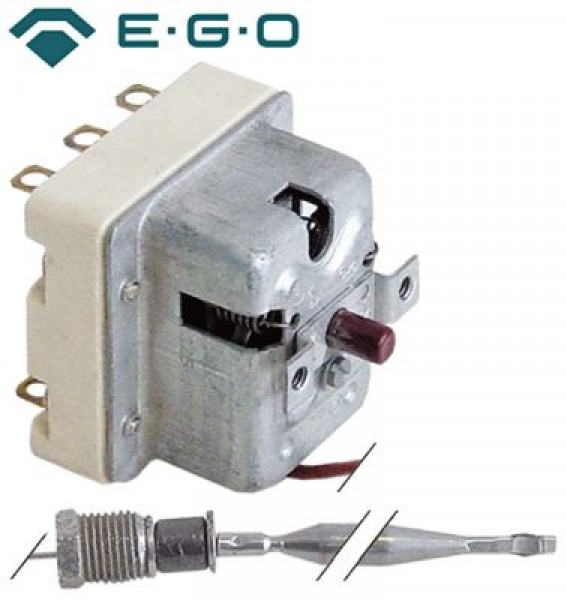 Термостат защитный темп. выкл. 230°C 3-полярн. 20А ø датчик 6мм Д датчик 94мм