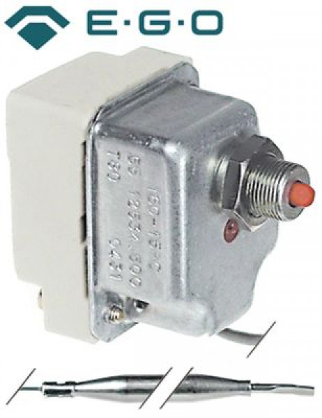 Термостат защитный темп. выкл. 110°C 1-полярн. NC 10А ø датчик 6мм Д датчик 95мм