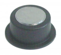Выключатель нажимной кнопочный тёмно-сер./хром подходит для FAEMA
