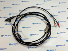 Датчик температурный погружной для измерения температуры в толще продукта термоэлемент K (NiCr-Ni) кабель PTFE