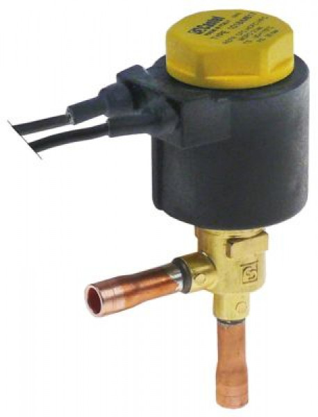 Клапан электромагнитный углов. 230В присоединение 6 мм паечн. соединение