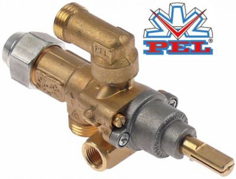 Кран газовый тип 21S МЖ 35мм вход для газа M16x1,5 (труба-ø 10 мм)