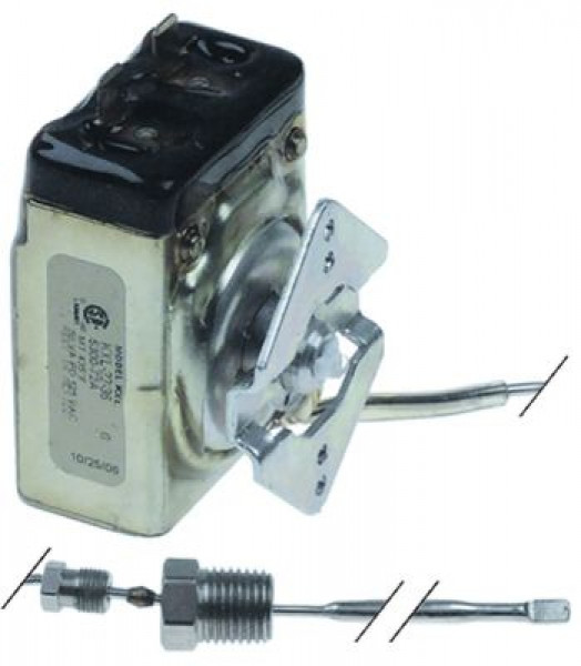 Термостат защитный темп. выкл. 224°C 1-полярн. 1NC ø датчик 5мм Д датчик 140мм