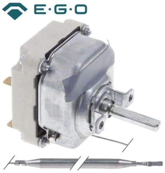 Термостат темп. макс. 190°C 3-полярн. 3NO 16А ø датчик 6мм Д датчик 133мм