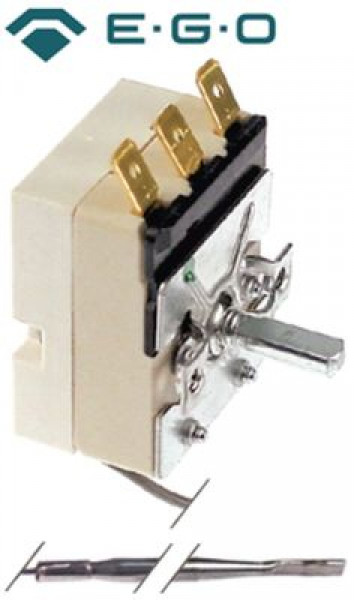 Термостат темп. макс. 91°C 1-полярн. 1CO 16А ø датчик 31мм Д датчик 201мм