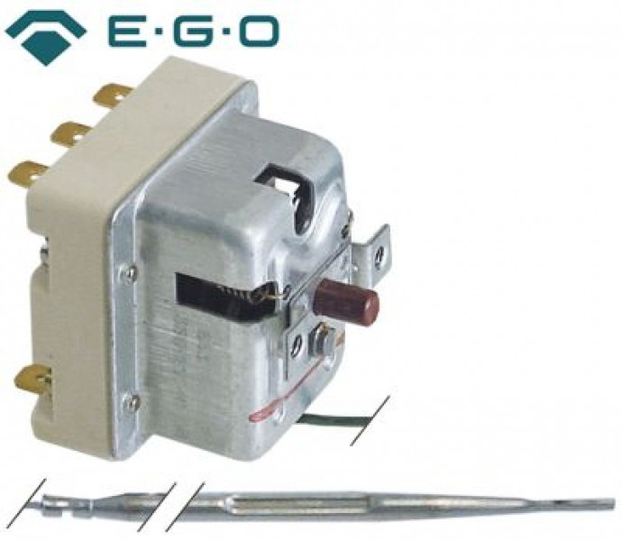 Термостат защитный темп. выкл. 360°C 3-полярн. NC 20А ø датчик 4мм Д датчик 120мм