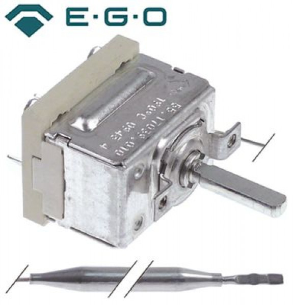 Термостат темп. макс. 190°C 1-полярн. 1NO 16А ø датчик 6мм Д датчик 115мм