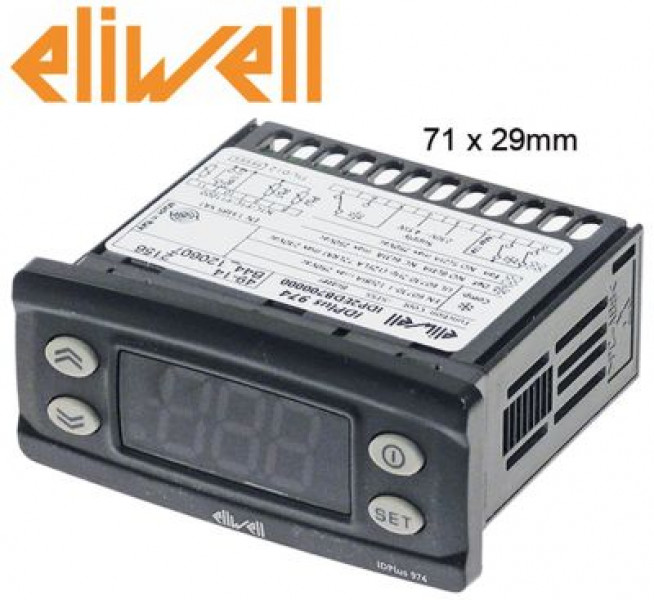 Регулятор электронный 230В мм 71x29мм NTC/PTC/Pt1000 сборка вмонтирование выходы реле 3