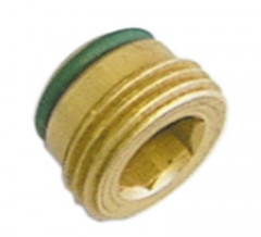 Заглушка резьба 3/8" с уплотнительным кольцом круглого сечения