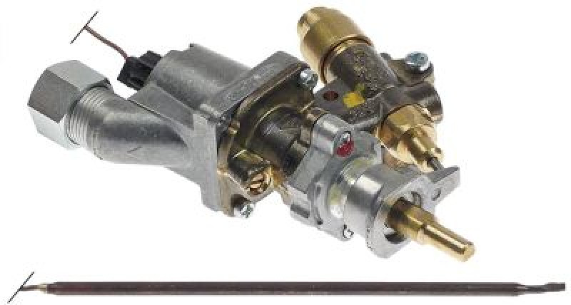 Термостат газовый вход для газа фланец трубы ø16 мм МЖ 5мм