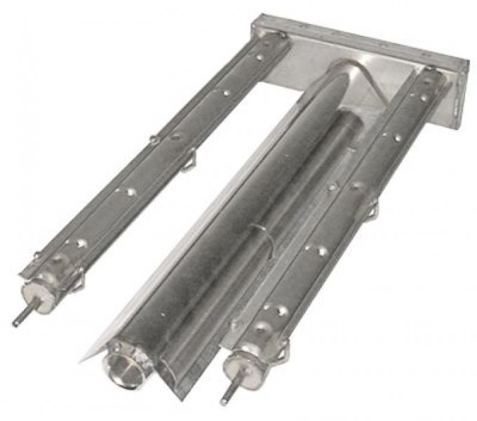 Горелка стержневая 2х-рядный Д 445мм Ш 200мм нержавеющая сталь В 50мм гриль из лавового камня