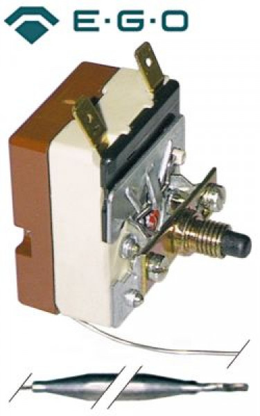 Термостат защитный темп. выкл. 130°C 1-полярн. 1NO 16А ø датчик 6мм Д датчик 129мм