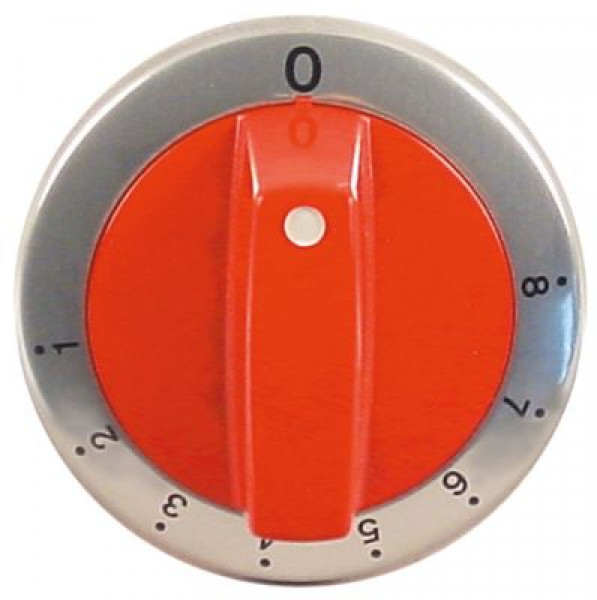 Рукоятка регулировочная газовый термостат 1-8 ø 63мм ø ось 8x6,5мм срез снизу