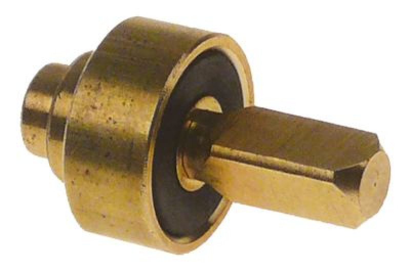 Держатель клапана латунь ø 16мм Д1 ø 10мм Д2 ø 7мм Д 27мм ось треугольн.