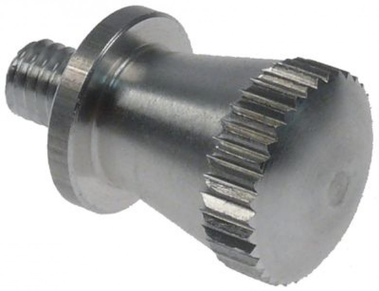 Болт с накатанной головкой резьба M5 Д 22мм алюминий  ø 12мм Д резьбы 6мм