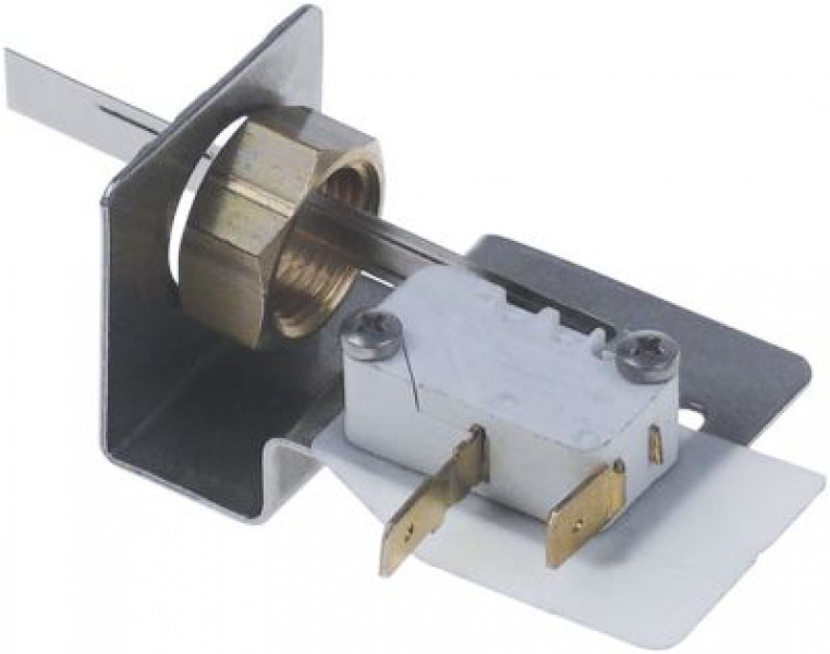 Микровключатель приводится в действие при помощи рычага 250В 16А