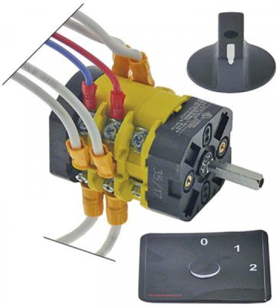 Выключатель поворотный 32А 1-фазн.