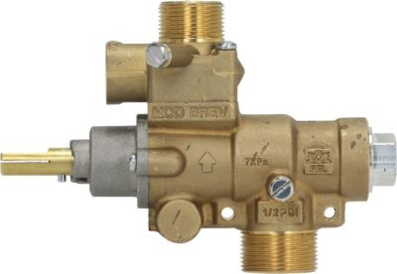 Кран газовый тип 23S/V МЖ 0мм вход для газа M28x1,5 (труба-ø 20 мм)